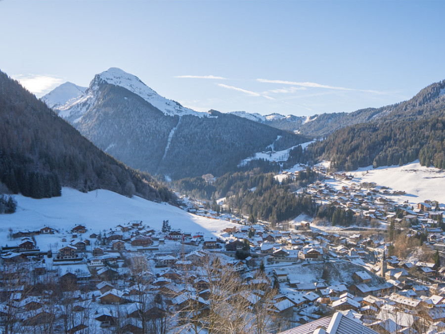 Vue panoramique Morzine quartiers