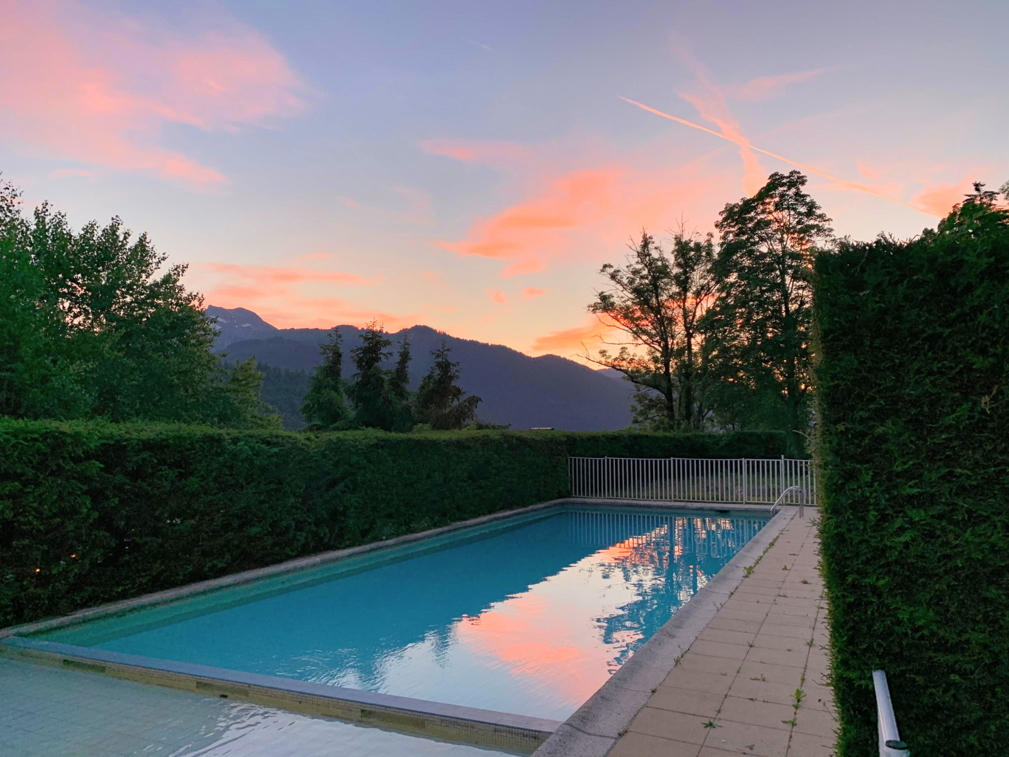 Piscine extérieure chauffée